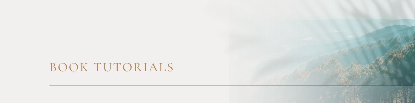 Book Tutorials Banner