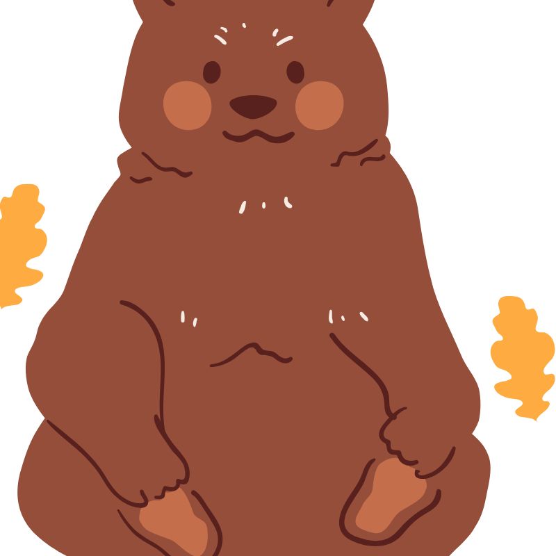 scary fall bear