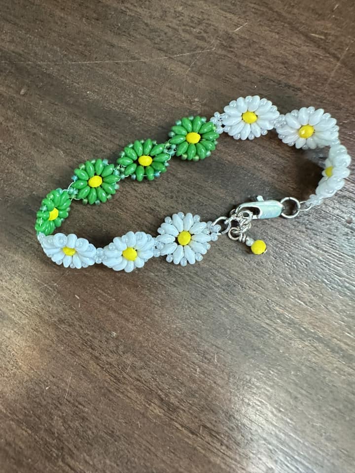 White/Green Bracelet