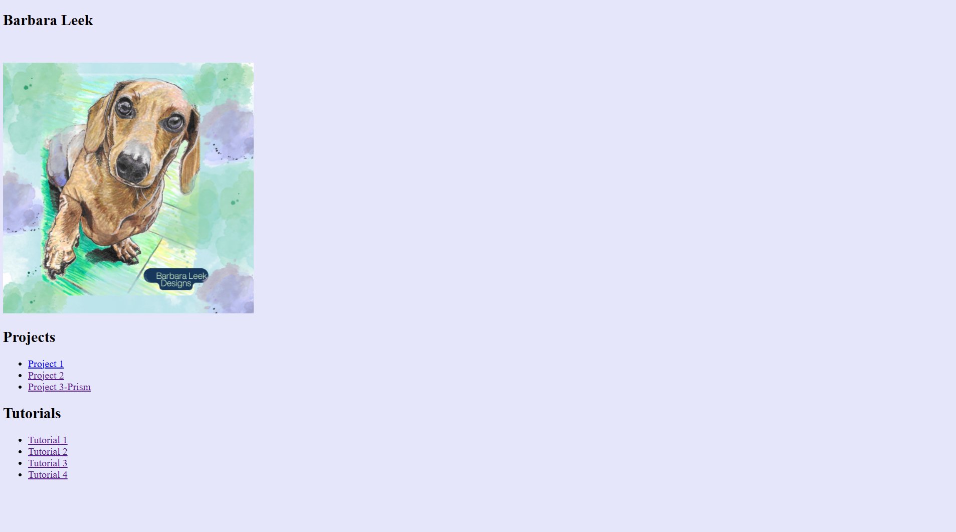 My First Practice index HTML page