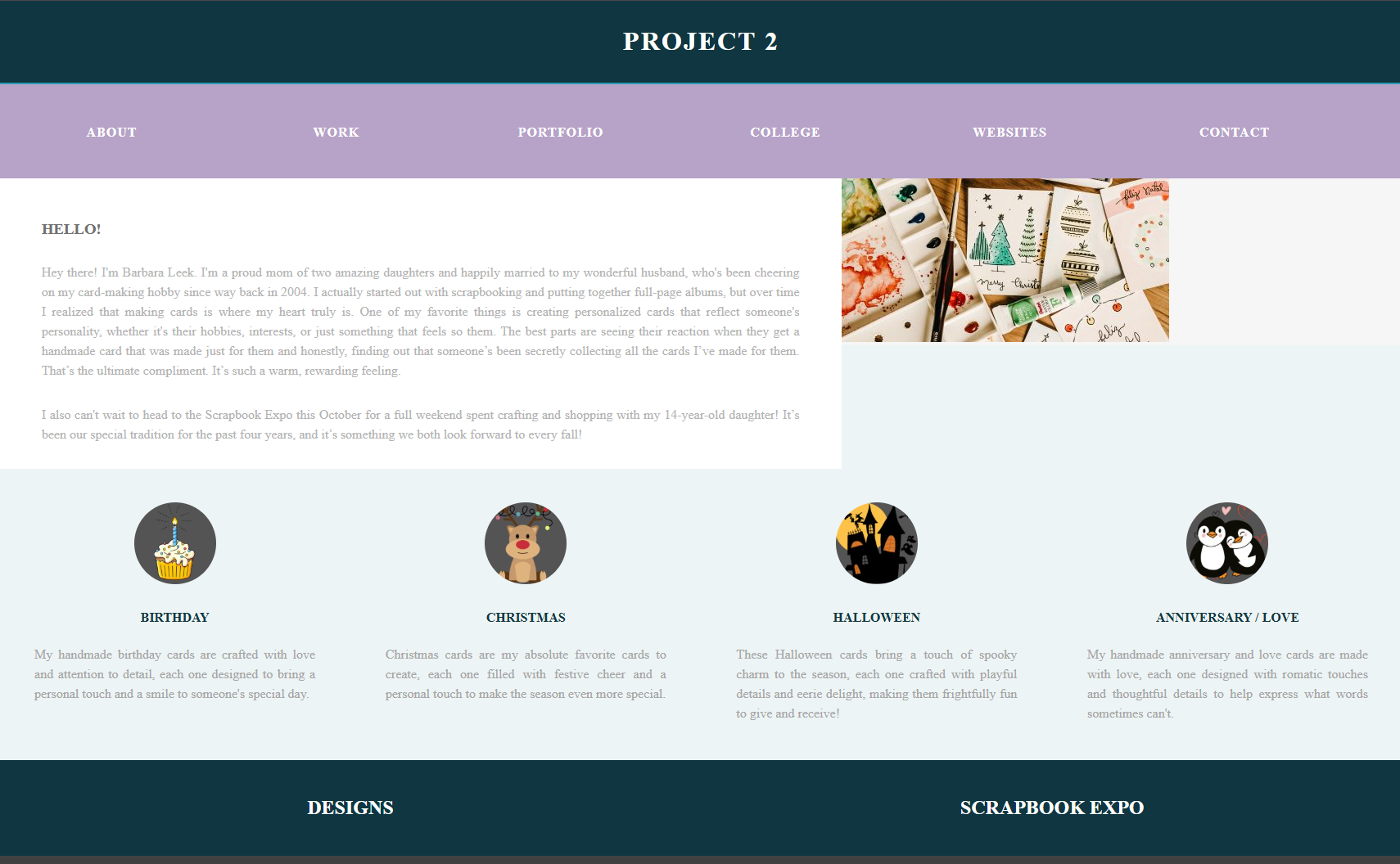 Project 2 page