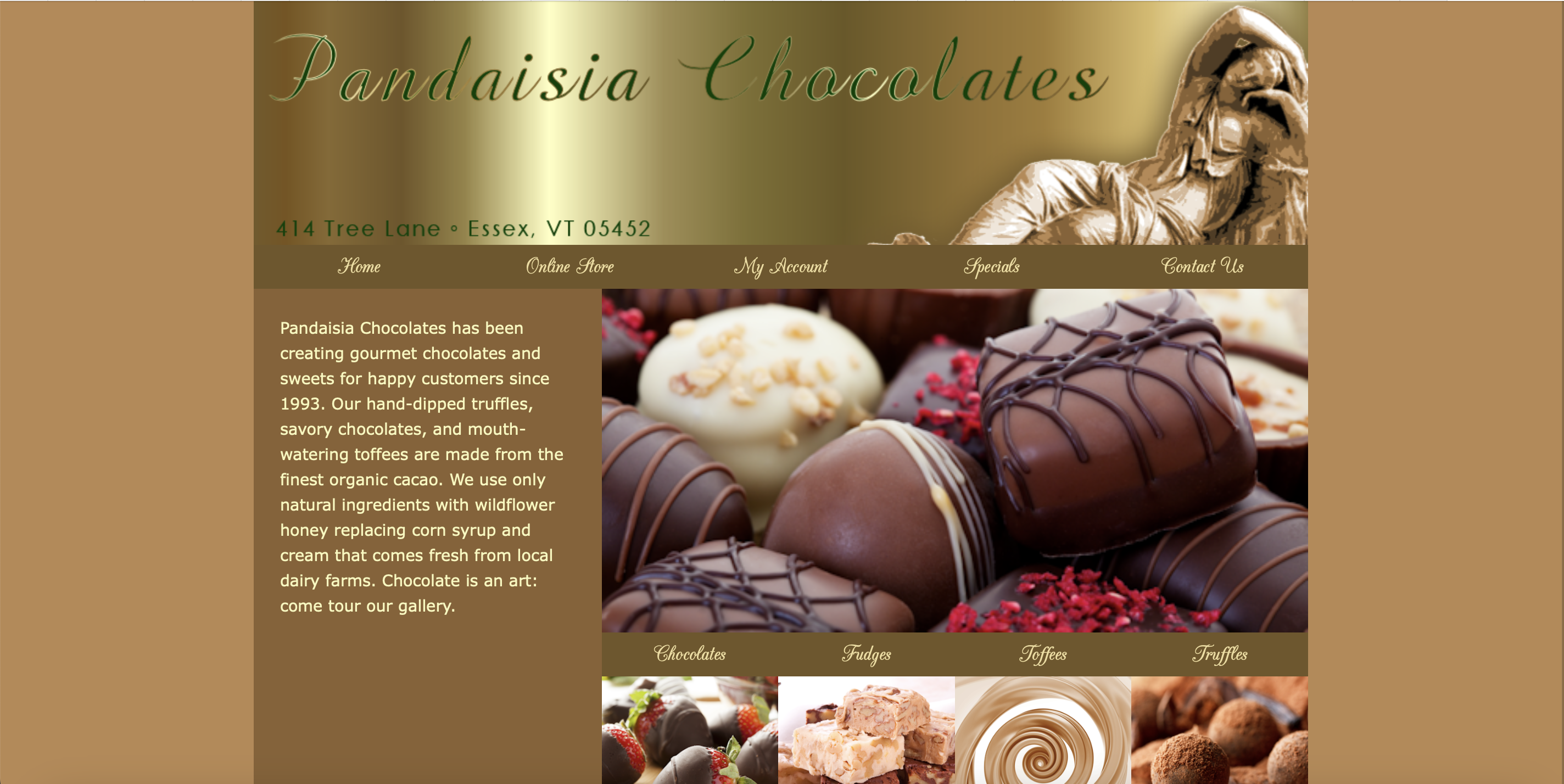 Pandasia Chocolates Home