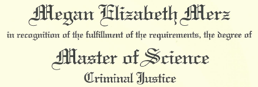 megan master degree