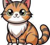 Brown and white cat