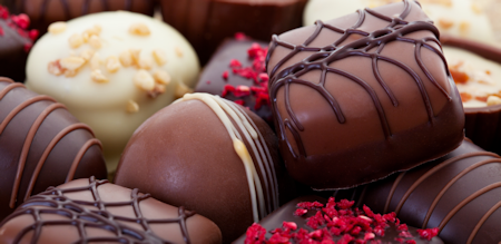 Assorted gourmet chocolates