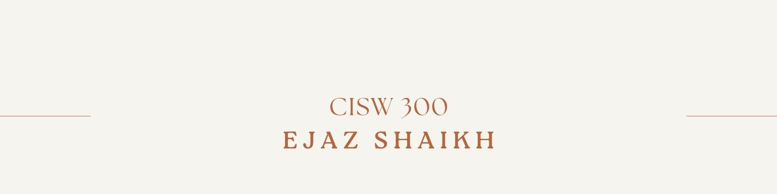 CISW300 banner