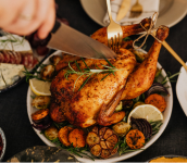 Roasted Turkey with potatoes